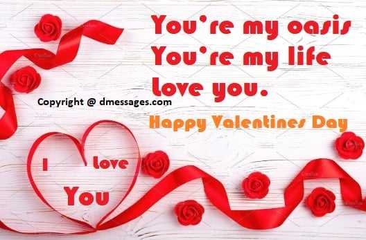 Happy valentines day message to my wife