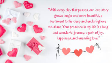 Romantic Love Messages For Girlfriend with a heartfelt note and flowers