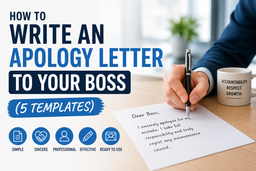 How to Write an Apology Letter to Your Boss