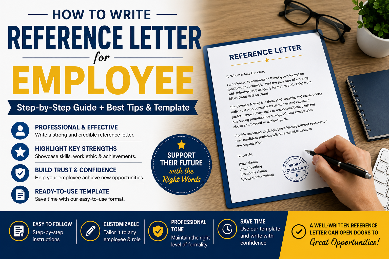 How to write a reference letter for an employee — professional employee reference letter templates
