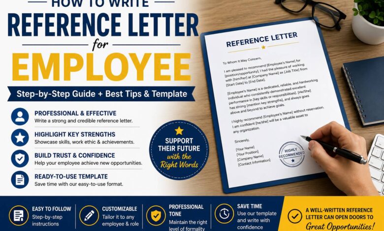 How to write a reference letter for an employee — professional employee reference letter templates