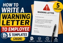 How to write a warning letter to an employee — professional HR disciplinary letter templates
