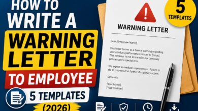 How to write a warning letter to an employee — professional HR disciplinary letter templates