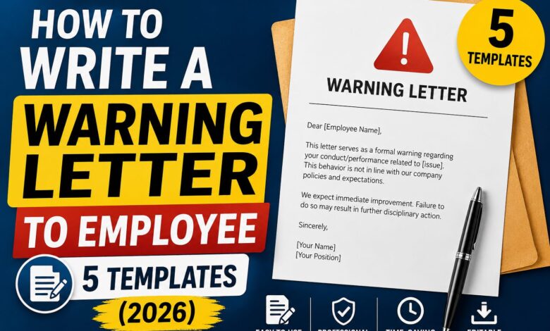 How to write a warning letter to an employee — professional HR disciplinary letter templates