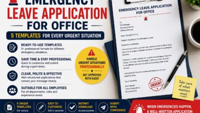 Emergency leave application for office — templates for family emergencies and urgent personal situations