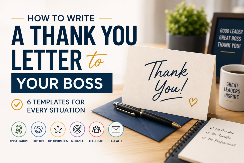 How to Write a Thank You Letter to Your Boss