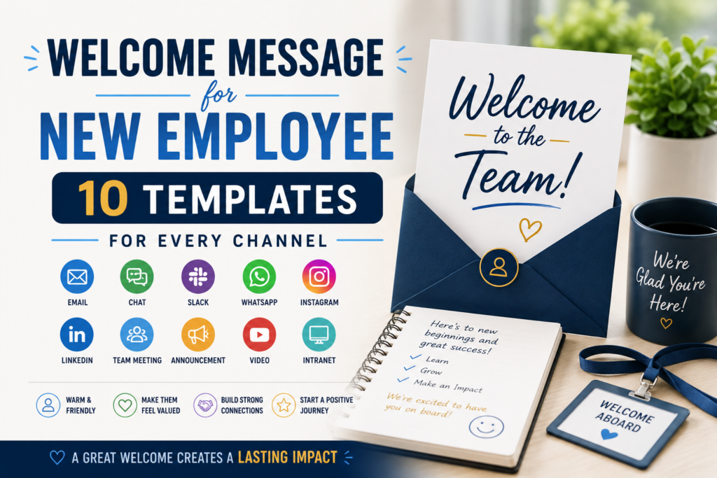 Welcome Message for New Employee